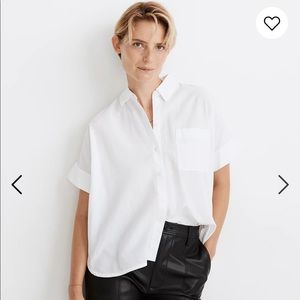 madewell daily shirt, white, size M